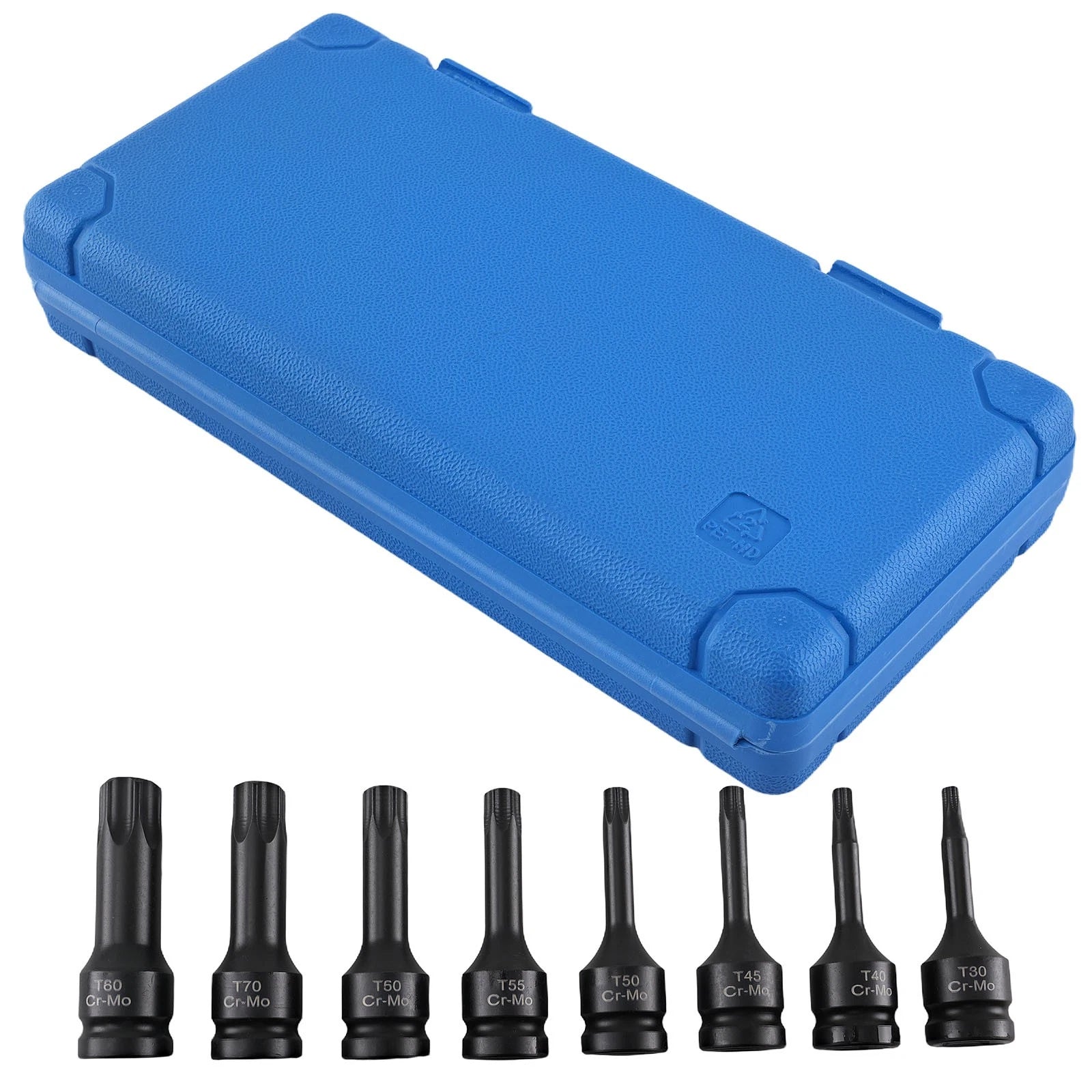 8pc 1/2'' Impact Socket Set T30-T80 for Mechanic Tool (CR-MO)