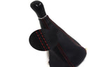 Manual Shift Boot Cover for Honda Civic (1998–2002) Black Red Stitch