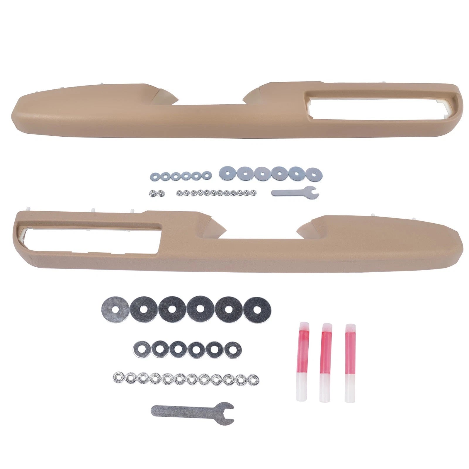Front Driver & Passenger Door Armrest Tan for Chevy Tahoe Silverado (2007–2014)