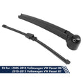 Set of 2 Rear Windshield Wiper Blade Arms 285mm for Volkswagen Passat B6 (2005–2010)