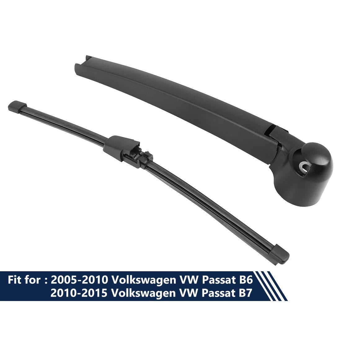 Set of 2 Rear Windshield Wiper Blade Arms 285mm for Volkswagen Passat B6 (2005–2010)