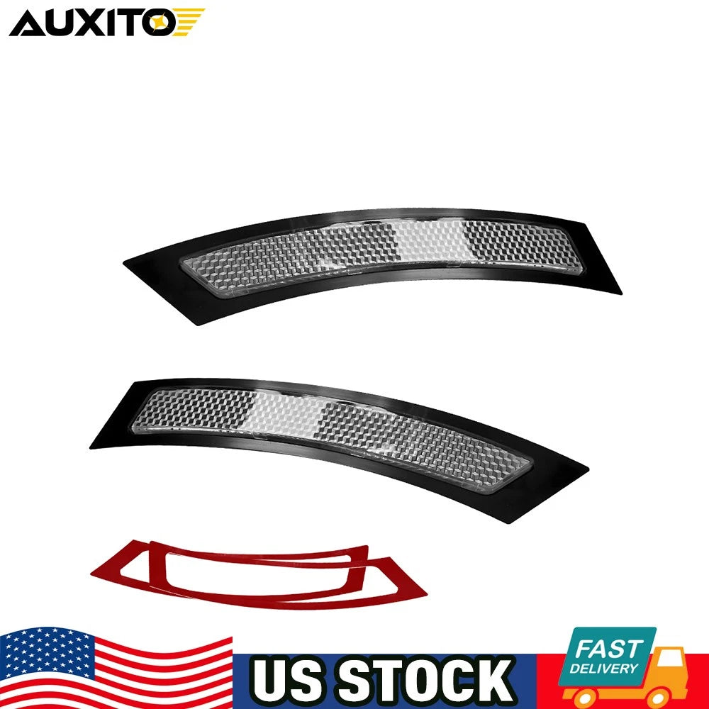 Pair of Clear Front Bumper Side Markers for BMW 3-Series E92 E93 (2007–2013)