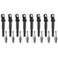 Set of 8 Ignition Coils & NGK G-Power Spark Plugs for BMW E60 E65 E66 E53 (2001–2010)