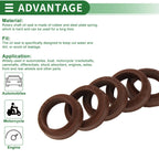 Set of 5 Oil Seal Rotary Shaft Seal FKM Rubber 12x16x3.5mm