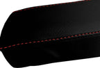 Leather Console Lid Armrest Cover for Chevrolet Camaro (2016–2023) Red Stitch