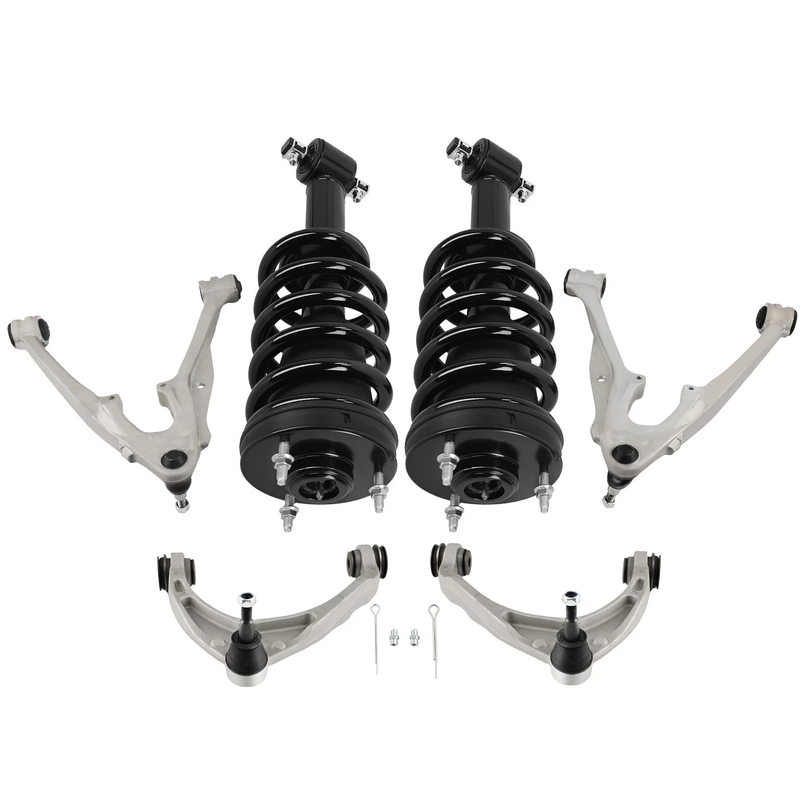 2X Front Struts & 4X Control Arms for Chevy Tahoe (2015–2016)