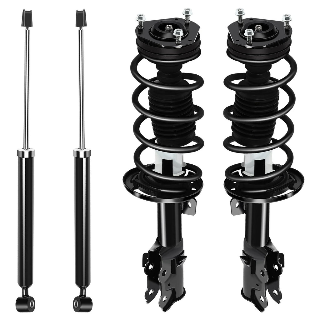Set of 4 Complete Strut Springs & Shocks for Ford Fiesta (2010–2013)