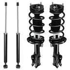 Set of 4 Complete Strut Springs & Shocks for Ford Fiesta (2010–2013)