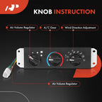 AC & Heater Control with Blower Motor Switch for Jeep Wrangler (1999-2006)