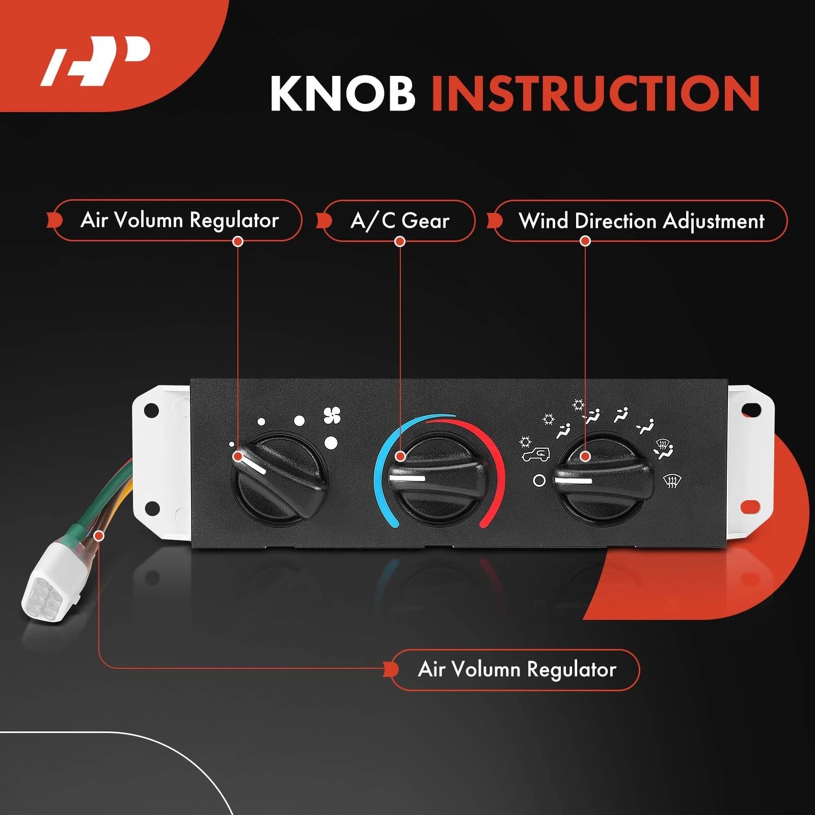 AC & Heater Control with Blower Motor Switch for Jeep Wrangler (1999-2006)