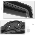 Factory Style Upper Grille for Subaru Forester (2019–2021) w/Badge Slot, Black Moulding