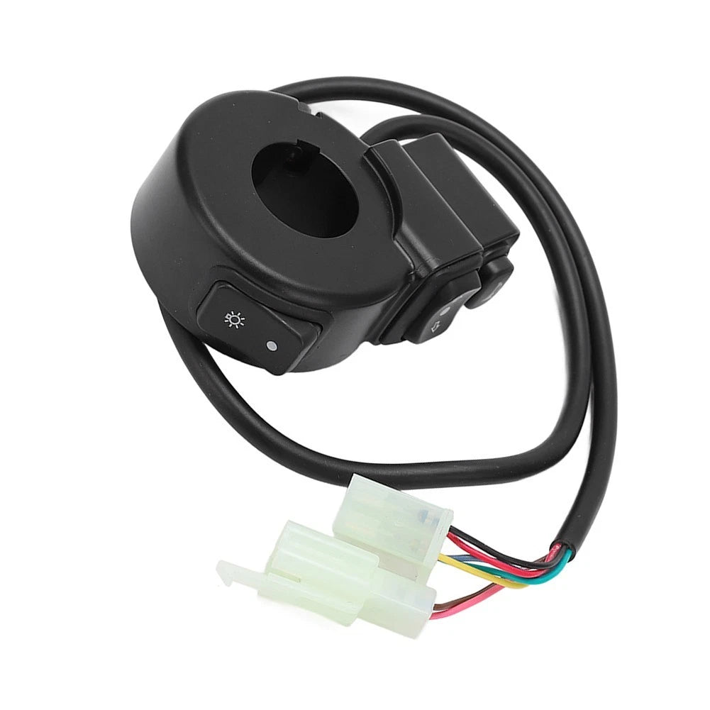 22mm Black Handlebar Switch 3 in 1 for Dirt Bike (Headlight, Horn, Turn Signal)