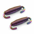 2X Stainless Steel Exhaust Muffler Tip for Moto (CO T9)