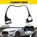 Carbon Fiber Dashboard Frame Cover Trim for Infiniti Q50 Q60 (2014–2020)