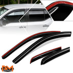 Set of 4 Tap-On Window Visors for Nissan Titan XD Crew Cab (2017–2024)