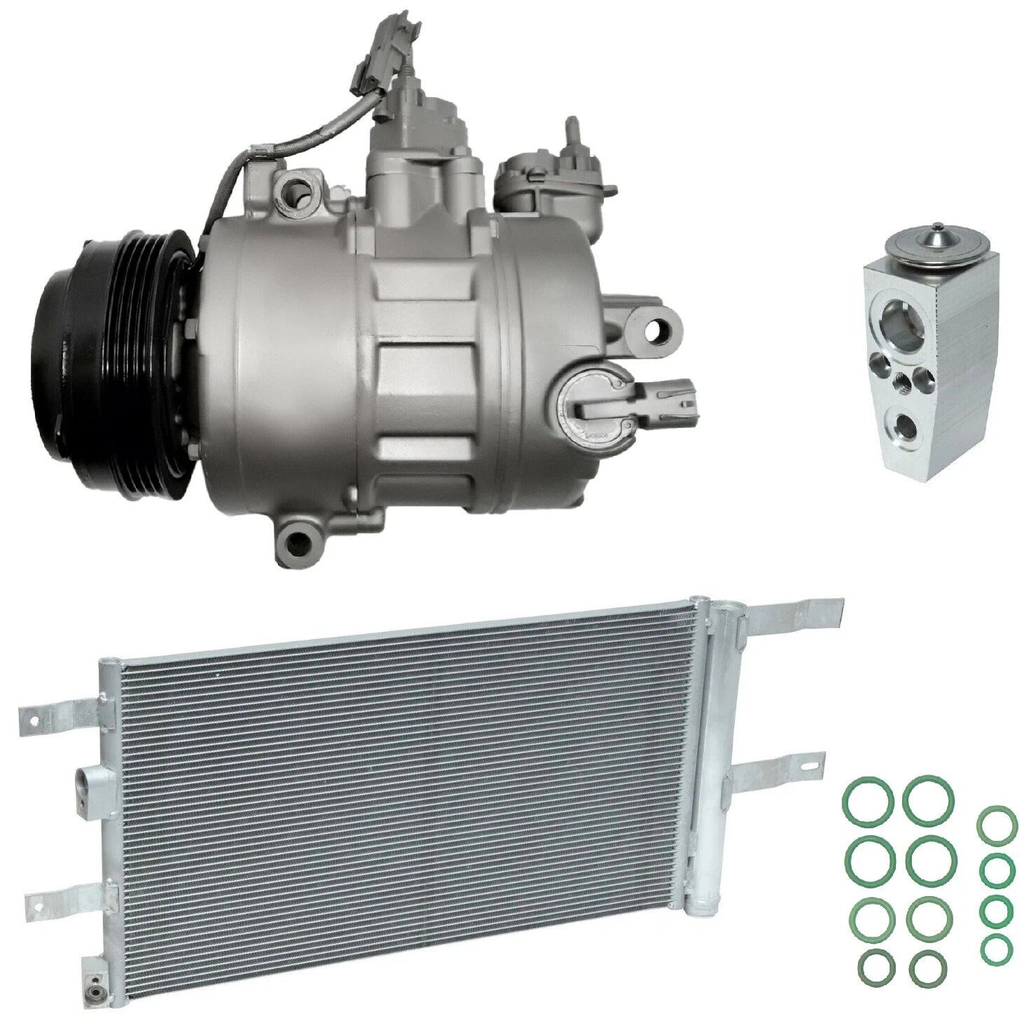 AC Compressor Kit With Condenser for Ford Fusion 2.7L (2018–2018)