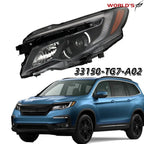 Halogen Headlight for Honda Pilot LX, Ridgeline (2016–2020)