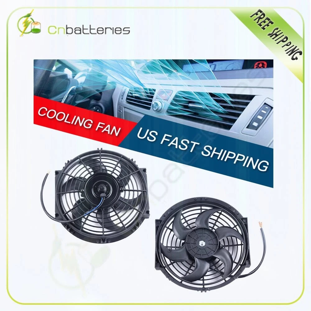 2X 10" Radiator Condenser Cooling Fan for Toyota Celica Corolla