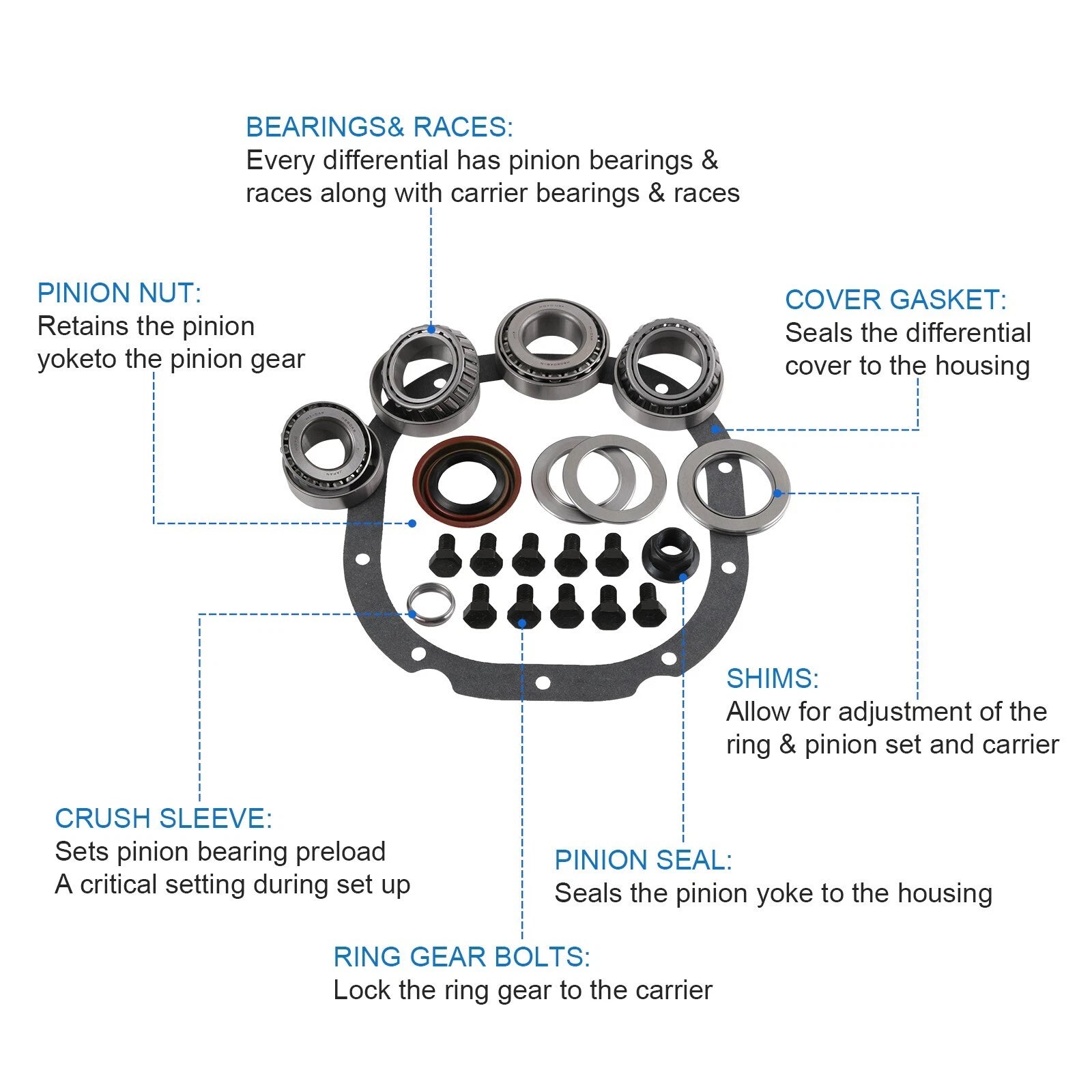 Ring and Pinion Master Kit for Ford