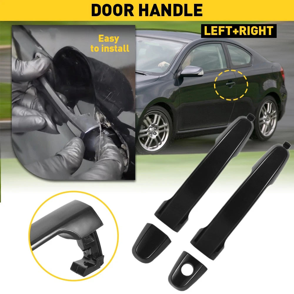 2X Exterior Door Handles for Toyota Camry (2002–2006) Black