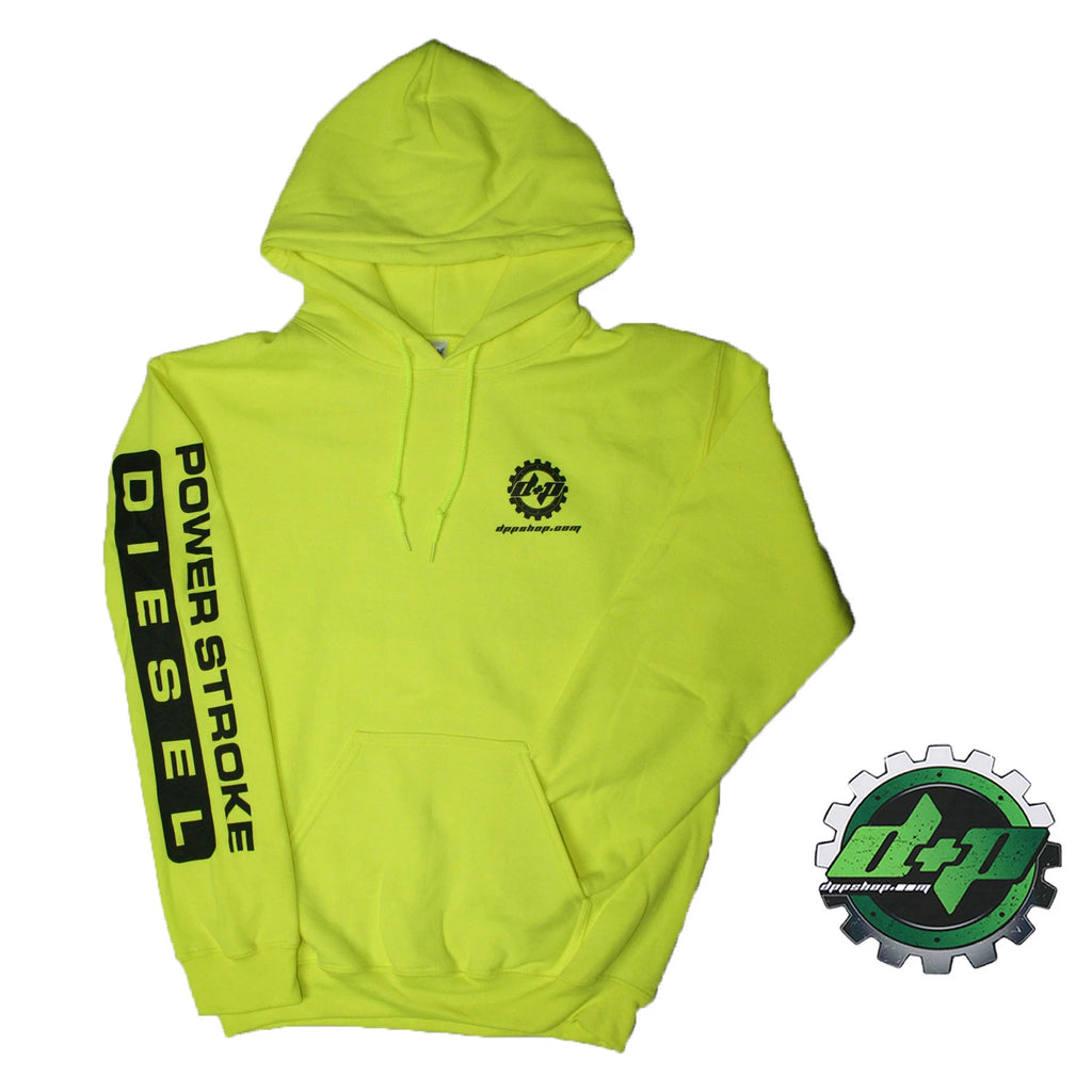 2X Yellow Hoodie Sweatshirt for Ford Powerstroke Diesel