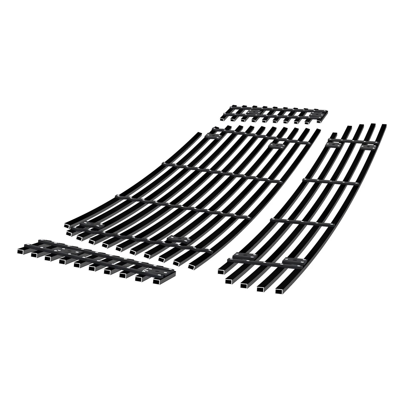 Stainless Black Billet Grill Insert Combo for Ford Explorer Sport Trac (2007-2010)