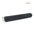 4X 24 FT Removable Black Swimming Pool Fence for Inground Pools