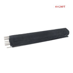 4X 24 FT Removable Black Swimming Pool Fence for Inground Pools