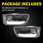 Interior Door Handle Set of 4 for Toyota Camry (2002–2006) Gray