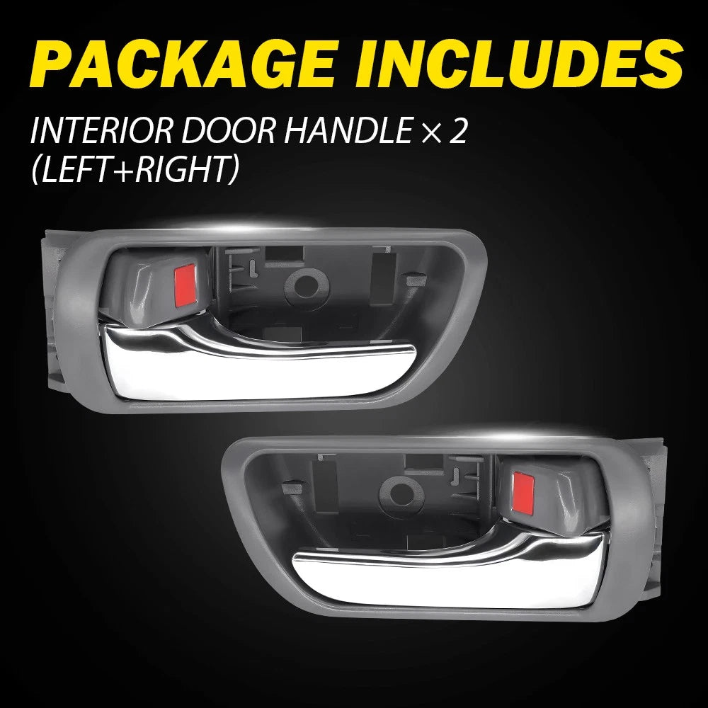 Interior Door Handle Set of 4 for Toyota Camry (2002–2006) Gray
