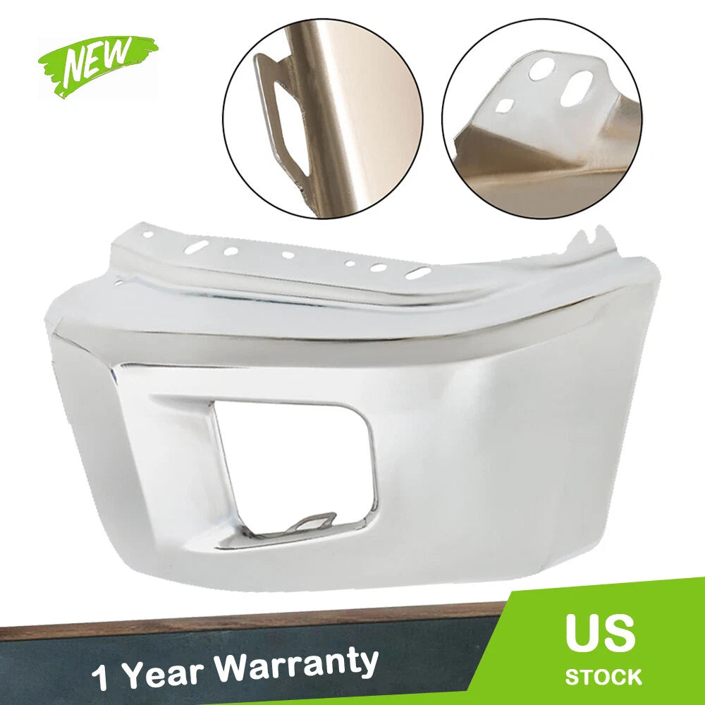 Chrome Front Driver Side Bumper End Cap for Toyota Tundra (2014–2021)