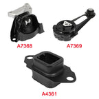 3X Engine Motor & Transmission Mounts for Nissan Versa Note (2014–2017)