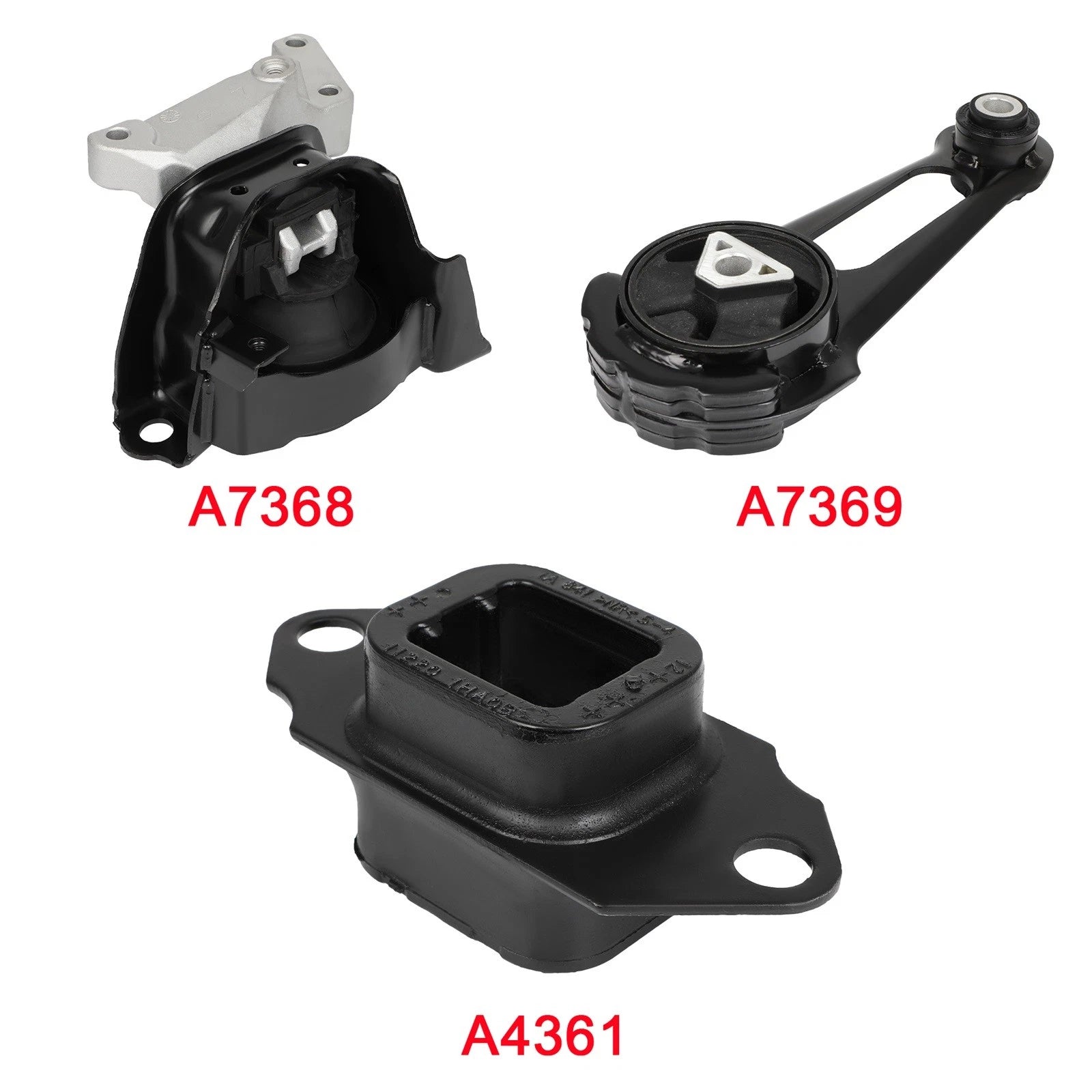 3X Engine Motor & Transmission Mounts for Nissan Versa Note (2014–2017)