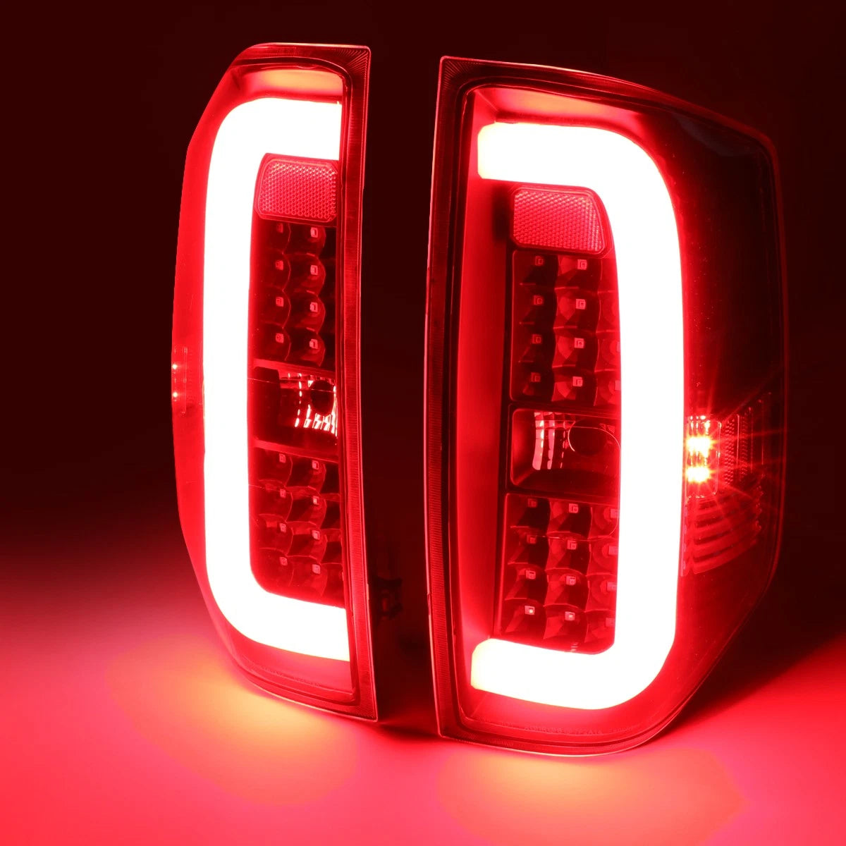 3D LED Tube Bar Tail Brake Light Reverse Lamps for Toyota Tundra (2014–2021)