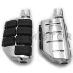 Chrome Dually Footpegs for Harley FXBB FXBR FXBRS FXLR (2018–2023)