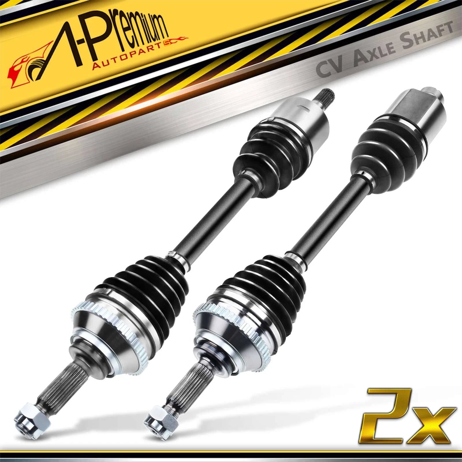 2X Front CV Axle Assembly for Hyundai Sonata (1992–1993) 4-Wheel ABS