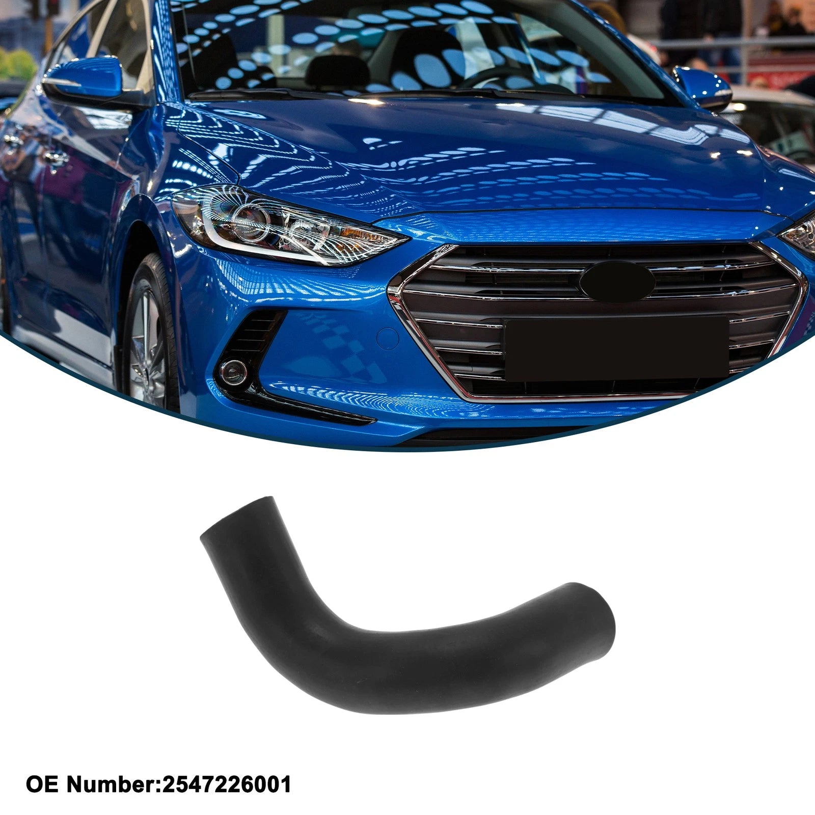 Radiator Hose No. 2547226001 for Hyundai Elantra (2000–2006) Rubber