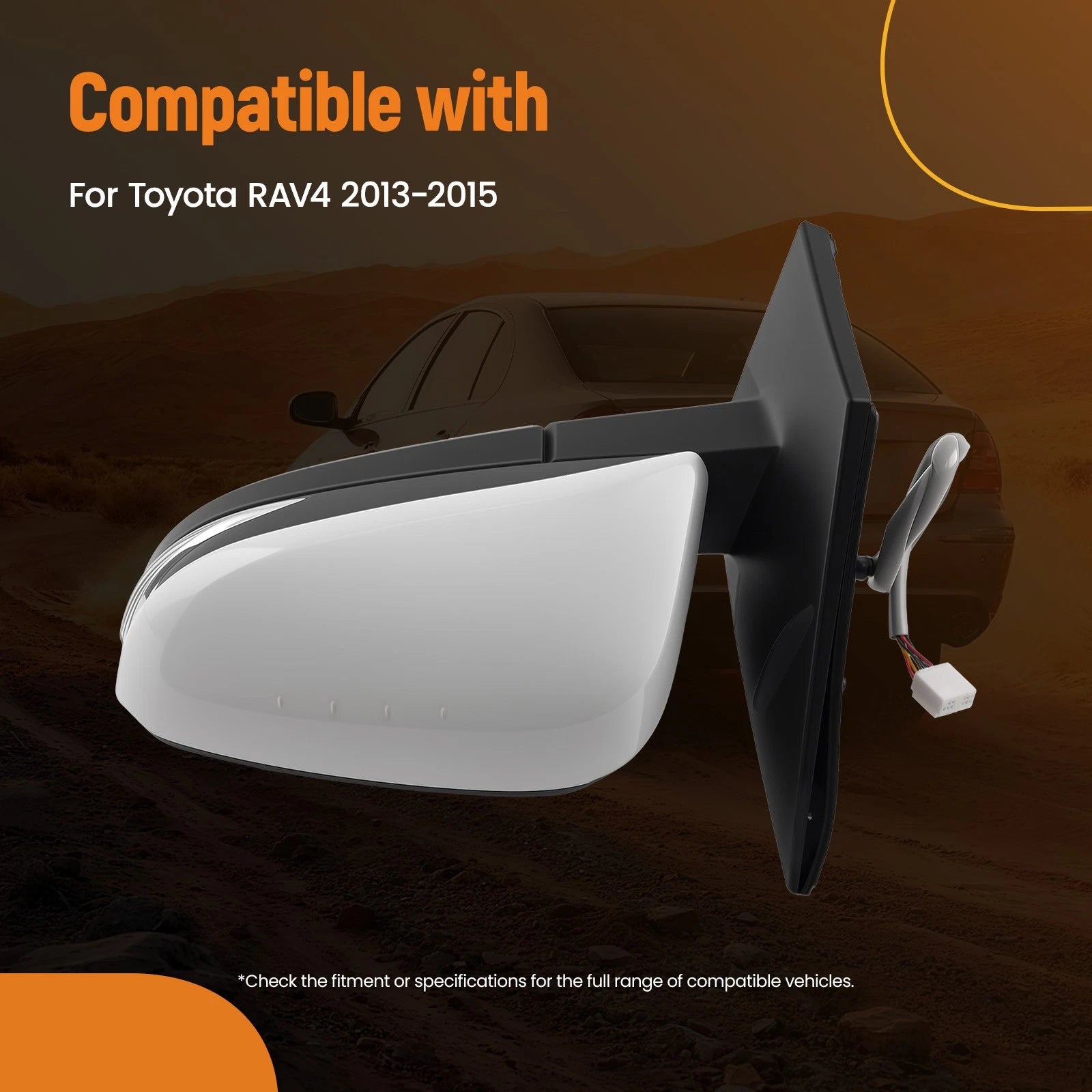 Side Mirror for Toyota RAV4 Limited (2013–2014) 879400R100G0, Turn Signal