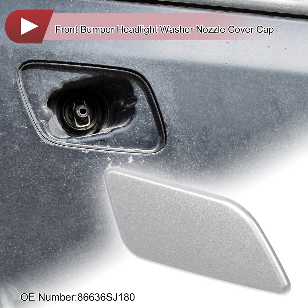 Front Right Washer Nozzle Cover Cap for Subaru Forester (2022–2024) Silver Tone