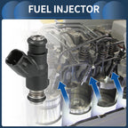 Set of 6 Fuel Injectors for Chevrolet Impala (2007–2010) 3.5L, No.12592648