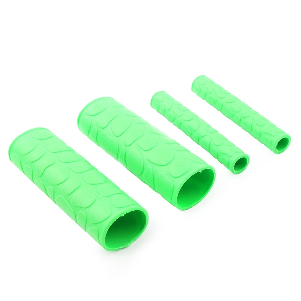 Hand Grips for Dirt Bike Motorcycle (Soft TRP, Green)