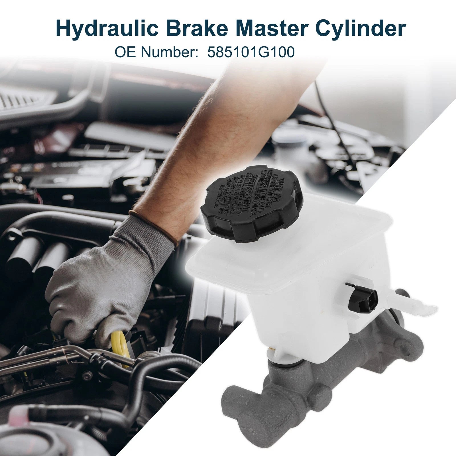 Brake Master Cylinder with Reservoir No. 585101G100 for Kia Rio (2006–2011)