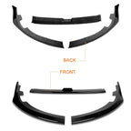 Gloss Black Front Bumper Body Kit Lower Spoiler Lip for Subaru WRX STI (2008–2010)