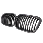 Front Grille Cover for BMW E46 320i 323i 330i (1998–2001) Matte Black