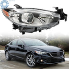 Right Side Headlight for Mazda 6 (2014-2017) Black Housing Clear Lens