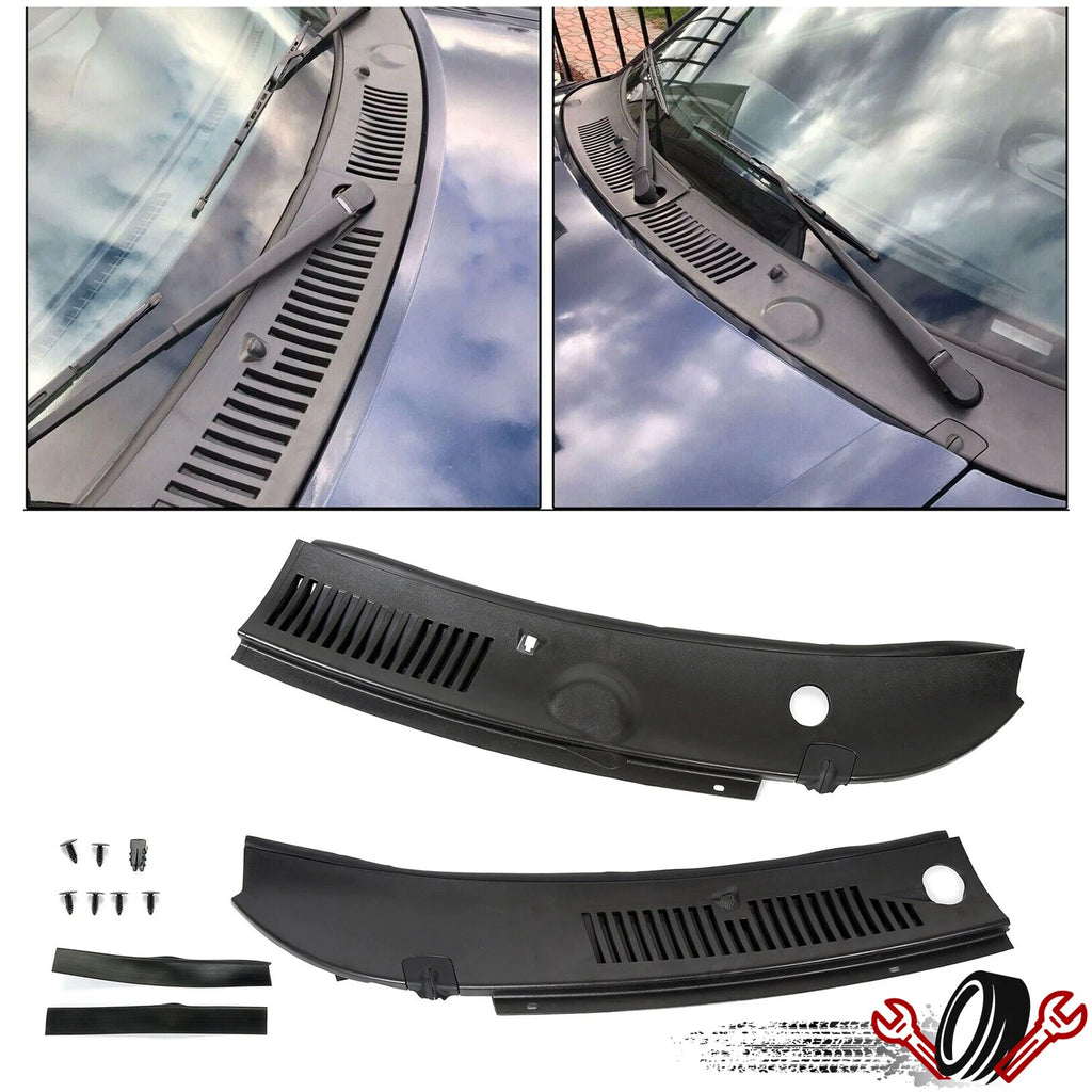 Pair Windshield Wiper Cowl Vent Grille Panel for Ford Mustang (1999–2004)