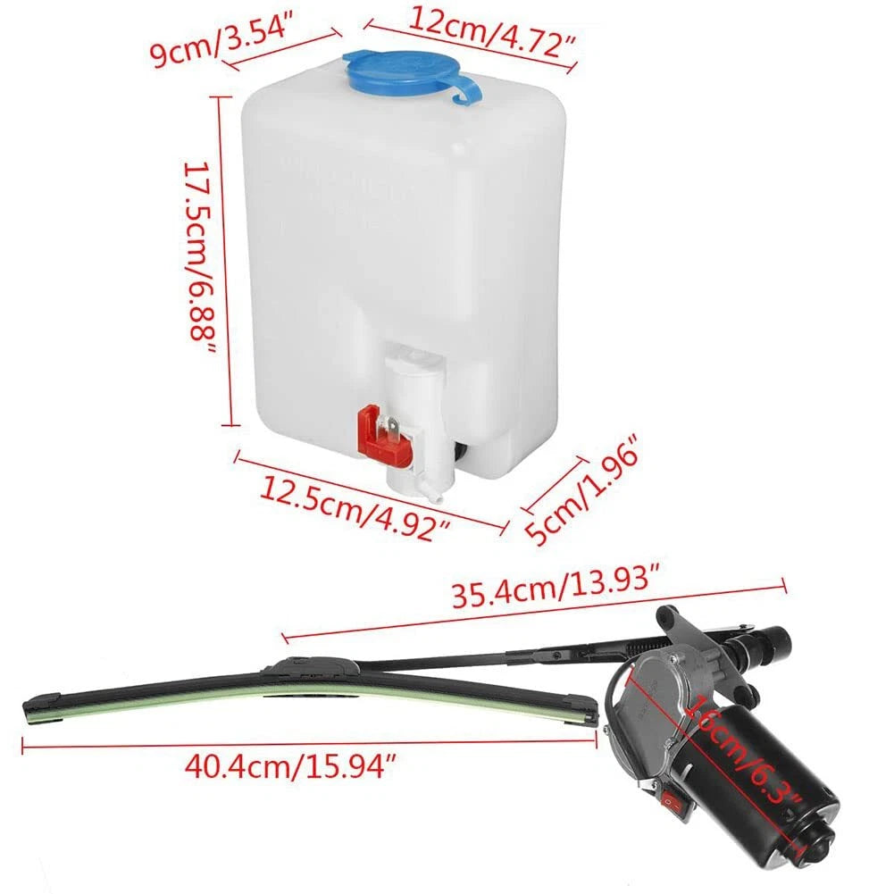 12V Electric Windshield Wiper Motor Kit for Polaris Ranger 570/900/1000
