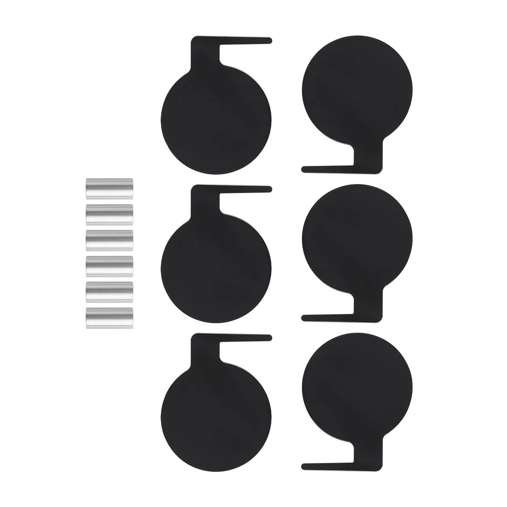 Set of 6 AR500 Steel Targets for Dueling Tree (6" x 3/8")