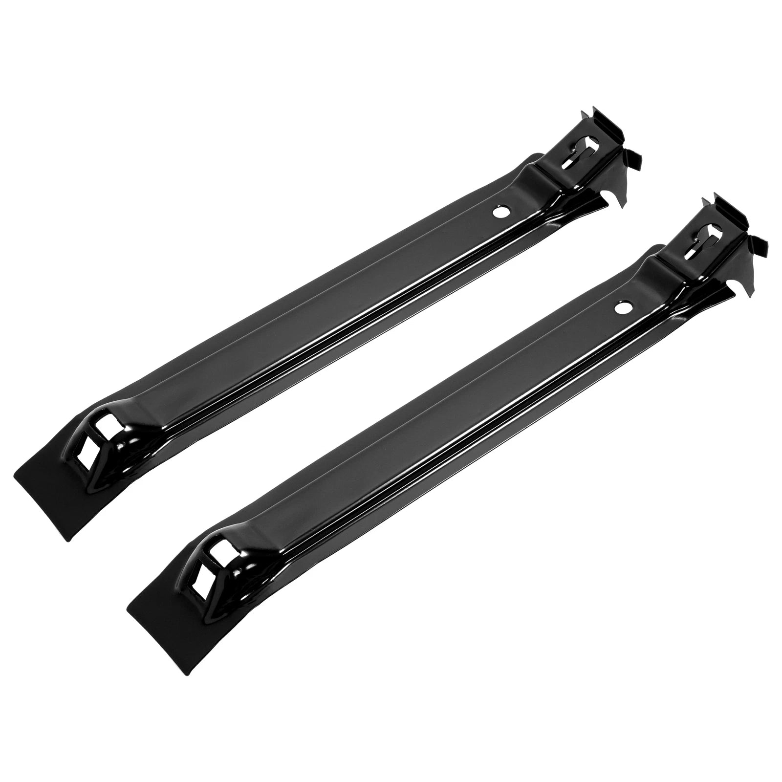 Fuel Gas Tank Trunk Floor Mounting Strap Brace Pair for Chevy Camaro (1967–1968)
