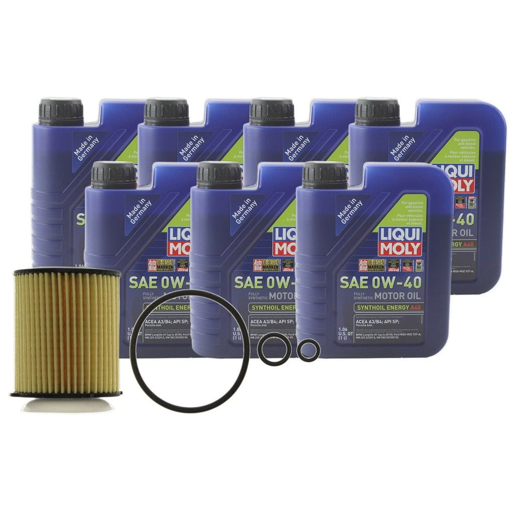 Liqui Moly Synthoil Energy A40 0W40 Engine Oil Change Kit for C205 W213 (2016–2023)